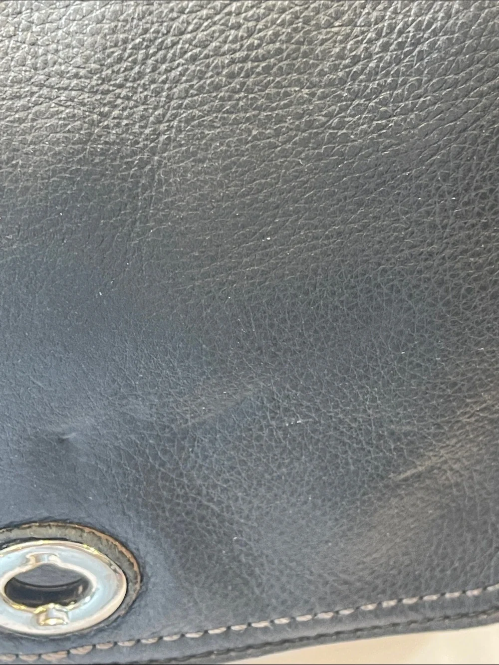Coach VTG Park Taylor Crossbody Pebbled Leather Black  Strap Bag Purse